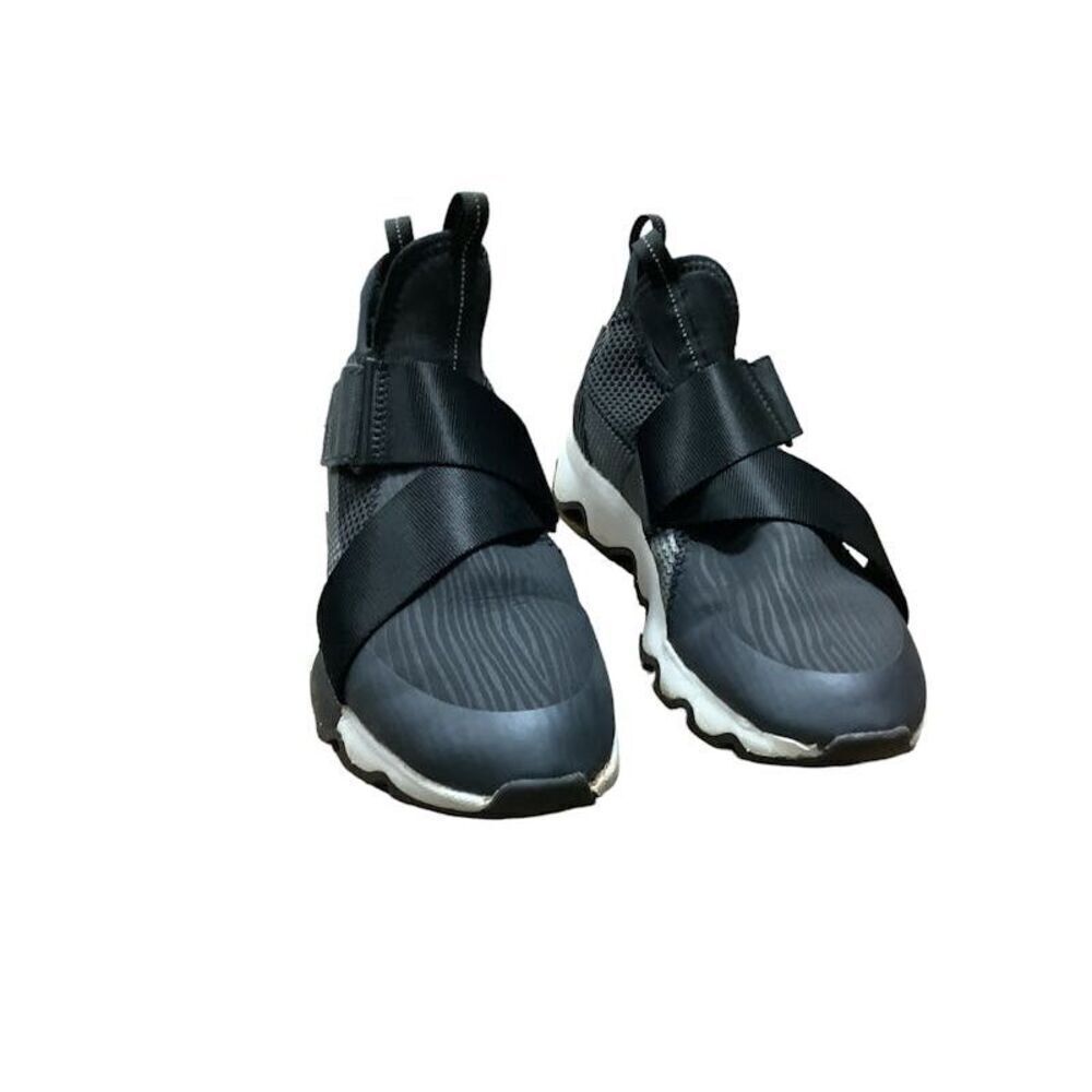 ✨Sorel Kinetic Black Mesh Front Strap High Top Athletic Sz 8.5 Sneakers✨ - Picture 2 of 10